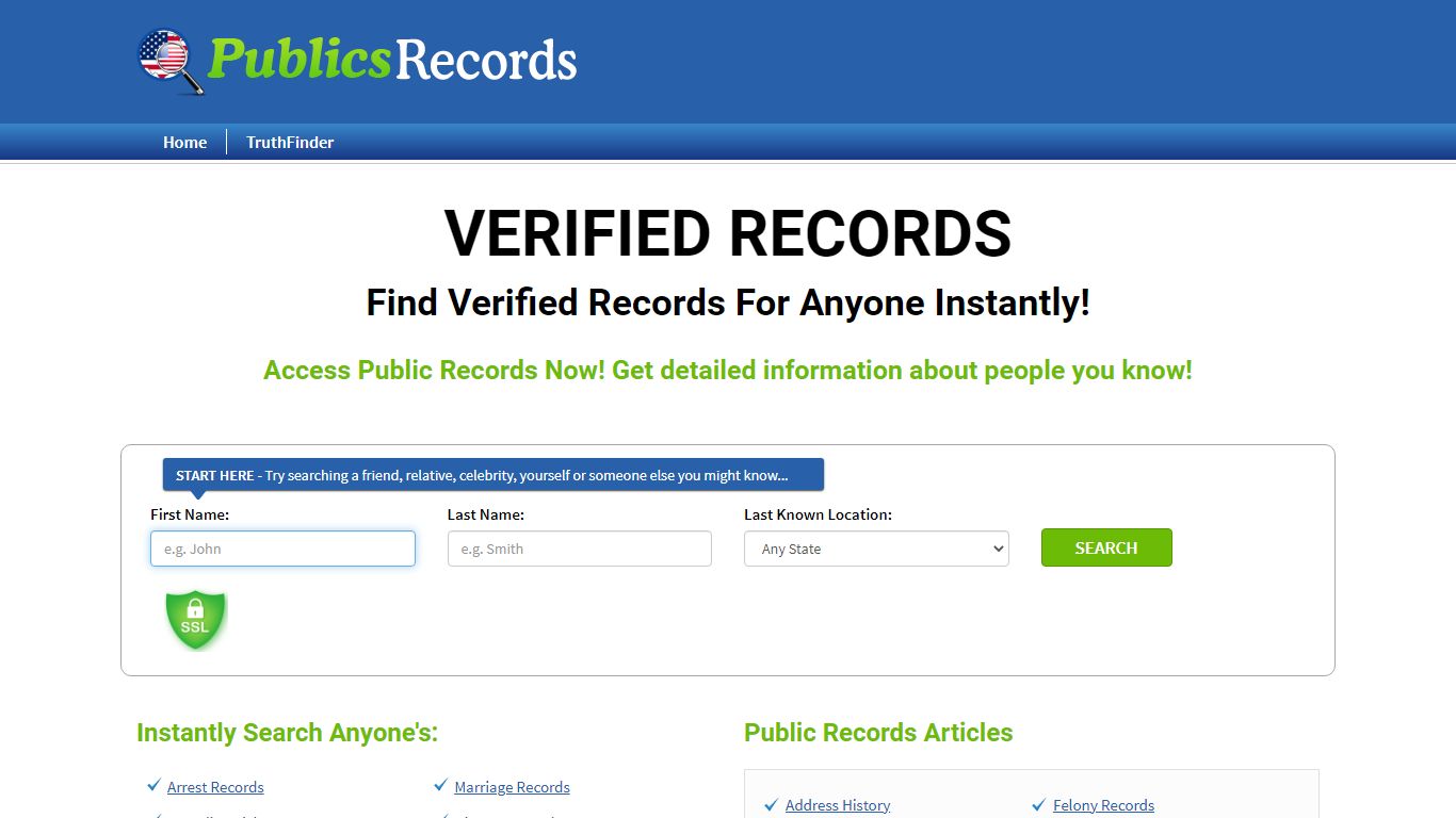 Find Verified Records For Anyone